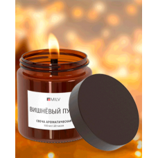 Свеча ароматическая "ВИШНЕВЫЙ ПУНШ". 100 мл Milv