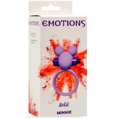 Розовое эрекционное виброколечко Emotions Minnie Light pink