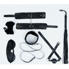 Эротический БДСМ набор, 7 предметов, черный
