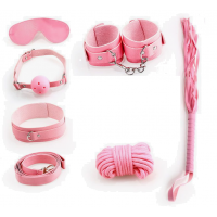Эротический БДСМ набор, 7 предметов, цвет розовый