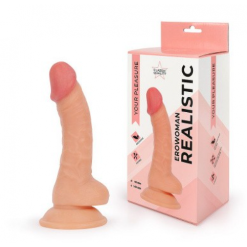 ФАЛЛОИМИТАТОР L рабочей части 140 мм D 40 мм, цвет телесный, TPE арт. ER-30063