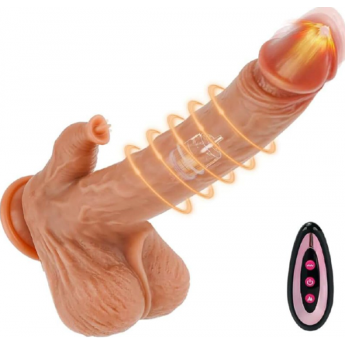 Фаллос силиконовый, 20 см вверх-вниз Erick