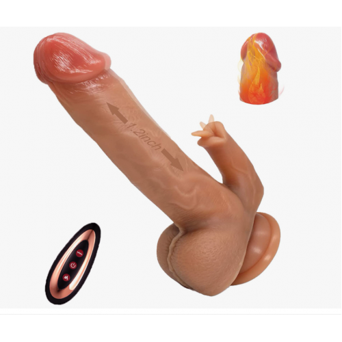 Фаллос Пульсатор фрикционный ВВЕРХ ВНИЗ V-desire 19 см