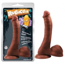 Коричневый фаллос Chisa Cruel Intention Penis-Brown 24 см