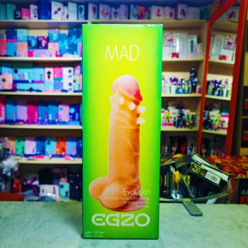 Фаллоимитатор EGZO MAD 17.5 х 3.5 см
