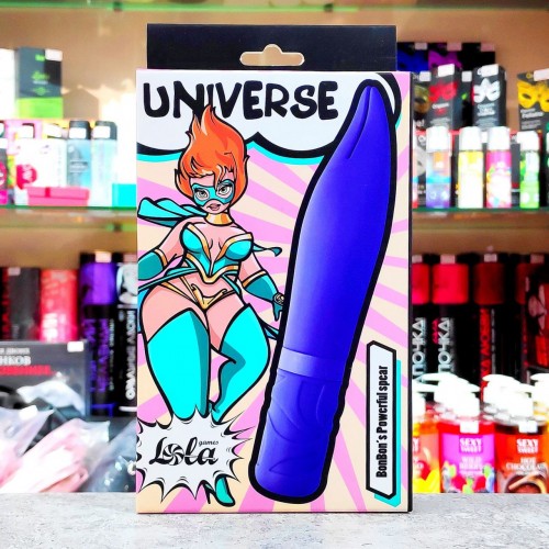 Фиолетовый мини-вибратор UNIVERSE BONBON’S POWERFUL SPEAR  (usb зарядка)