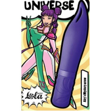 Фиолетовый мини вибратор Universe Secret Flower - 12,6 см - 4  (usb зарядка)
