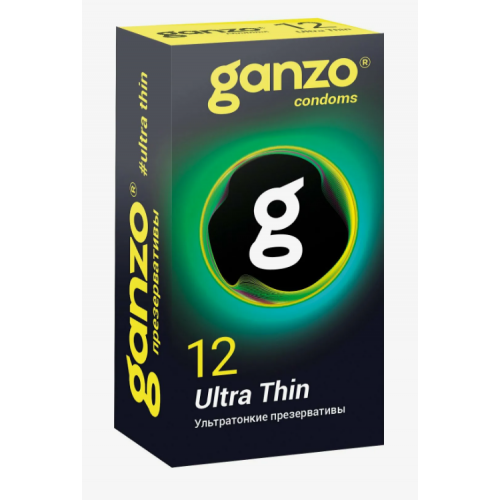Презервативы Ganzo ультра-тонкие 12 шт (коробка может отличаться)