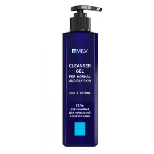 Гель для умывания для нормальной и жирной кожи. 250 мл Milv