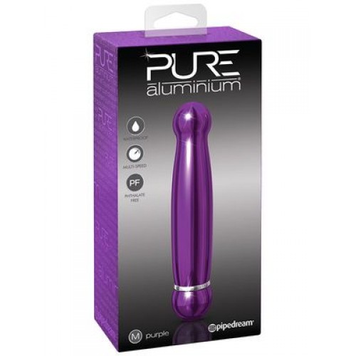 Вибромассажер Pure Aluminium Medium Purple – фиолетовый