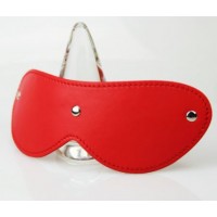 BDSM Арсенал красная маска из натуральной кожи