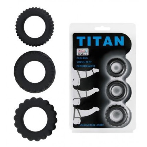 Набор Эрекционных колец Шины PL BI-210148 titan