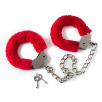 Оковы на ноги с мехом металл