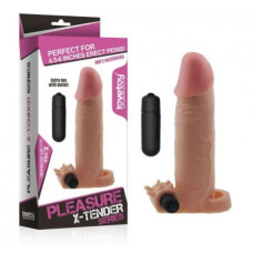 Вибро Насадка на пенис Lovetoy 17. 5 см pleasure LV1062F