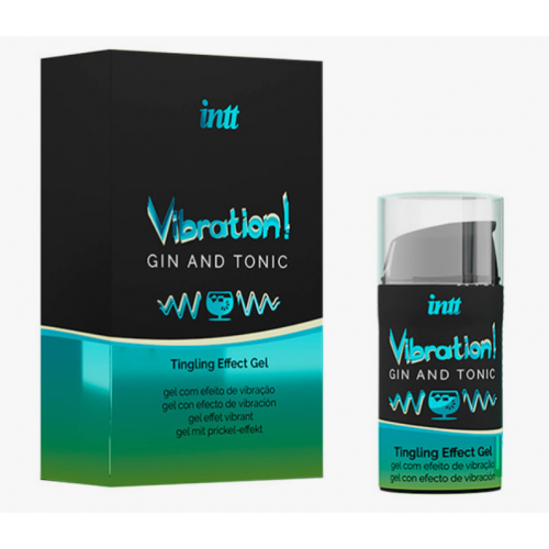 Гель с эффектом вибрации Intt VIBRATION Gin and tonic 15 ml