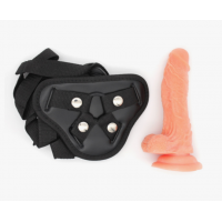  Женский страпон на ремешках - 18 см MARS