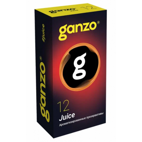 Ganzo Презервативы GANZO Juice Black Edition №12 ароматизированные