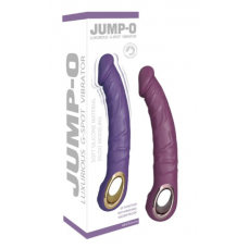 Фиолетовый вибратор Jump - o 22см. 10 режимов вибрации USB