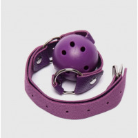 BDSM кляп на рот фиолетовый