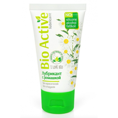 Нежный гель-лубрикант «Bio Active» с Д-пантенолом, объем 50 г, на водной основе