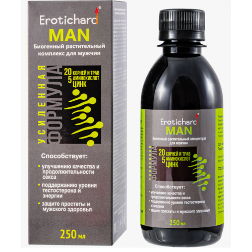 Мужской биогенный концентрат для усиления эрекции Erotic hard Man - 250 мл.