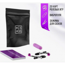 20 карт, Вибропуля и зажимы для сосков в наборе