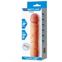 Удлиняющая телесная насадка на пенис BI-026257 - 19.5 см PL