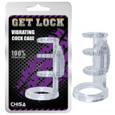 Насадка с вибро Vibrating Cock Cage-Clear 7.6 х 2   CN-101613035