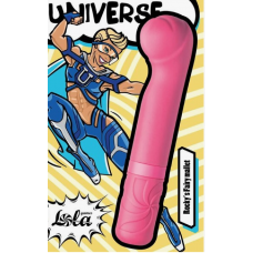 Нежно-розовый мини вибратор Universe Rockys (usb зарядка)