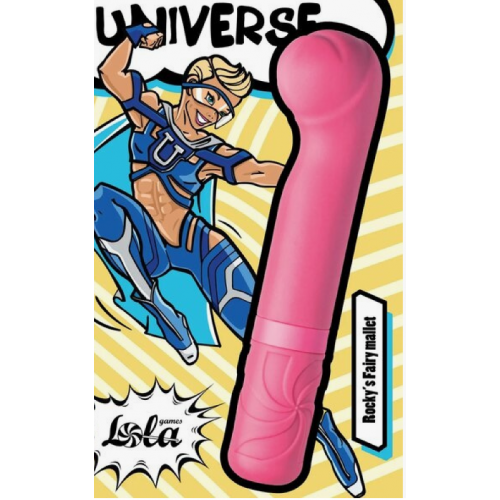 Нежно-розовый мини вибратор Universe Rockys (usb зарядка)