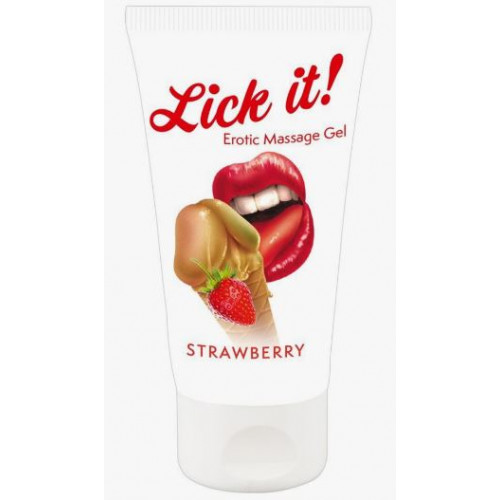 Оральная смазка Lick It 50 ml - клубника