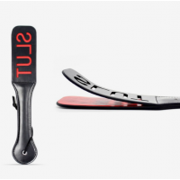 Плеть - хлопалка черная slut