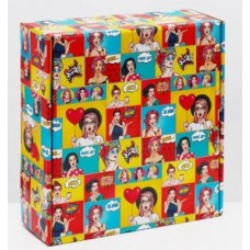 Подарочная коробка Pop-art 2 - 285 x 95 x 295 mm