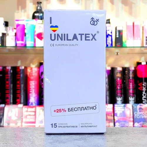 Разноцветные ароматизированные презервативы Unilatex Multifruit - 12 шт.