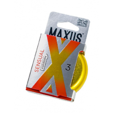 Презервативы Maxus SENSUAL, классические, латекс, 3 шт.
