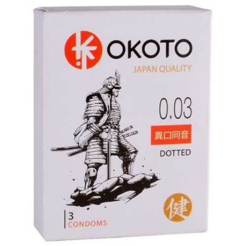 Презервативы Okoto с точками 