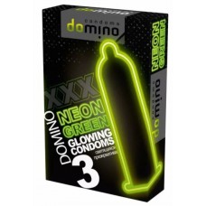 Презерватив Domino светящийся NEON - 3 шт