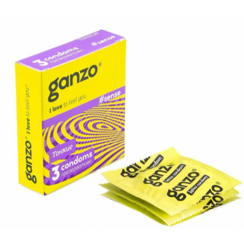 Презервативы Ganzo тонкие 