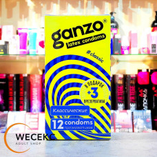 Классические презервативы с обильной смазкой Ganzo Classic - 12 шт. (КОРОБКА МОЖЕТ ОТЛИЧАТЬСЯ)
