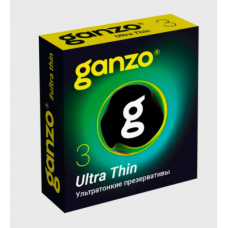 Ультратонкие презервативы Ganzo Ultra thin - 3 шт. (Ребрендинг коробки)
