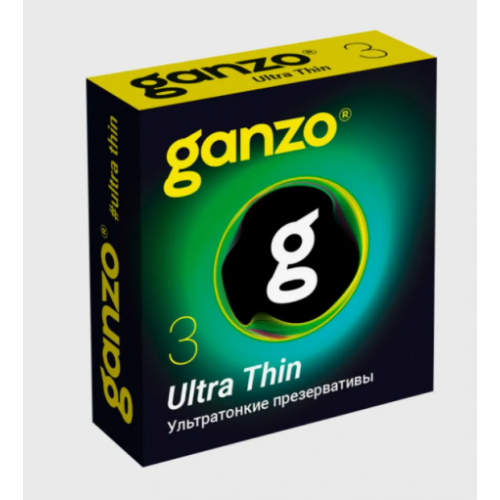 Ультратонкие презервативы Ganzo Ultra thin - 3 шт. (Ребрендинг коробки)