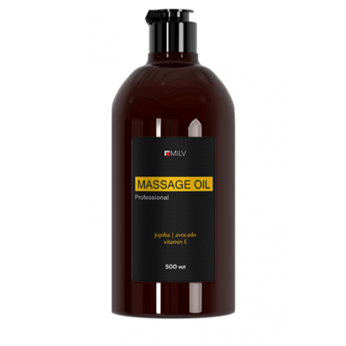 Профессиональное массажное масло для тела. 500 мл Milv