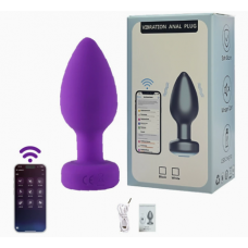 Анальная вибропробка purple Zinger на управлении через телефон