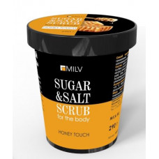  Сахарно-солевой скраб для тела «Мёд». 290 г Milv*