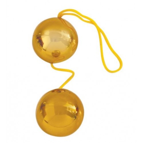 Шарики вагинальные balls золотые d 35 мм, вес 50 г