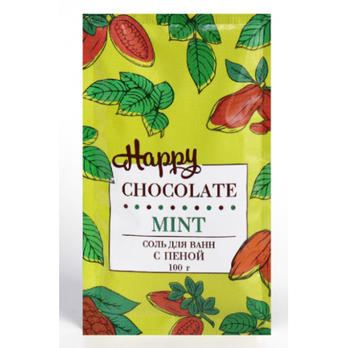 Соль для ванн с пеной choco MINT - 100 гр.