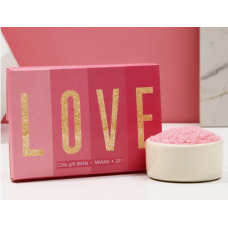 Соль для ванны Чистое счастье Love малина 100 г