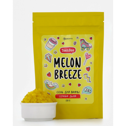 Соль для ванны, 250 гр. с ароматом дыни, TEEN BEE