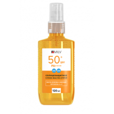 Солнцезащитное сухое масло для тела и лица SPF 50+. 120 мл Milv