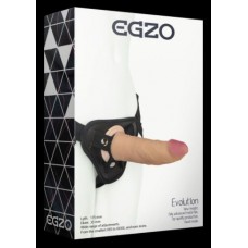Женский страпон EGZO harness со съемной насадкой - 17.5 см.